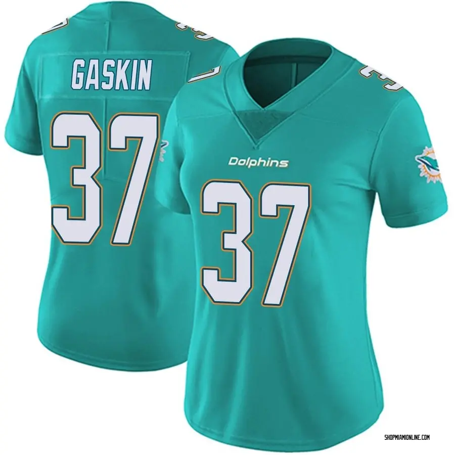 Aqua Women's Myles Gaskin Miami Dolphins Limited Team Color Vapor Untouchable Jersey