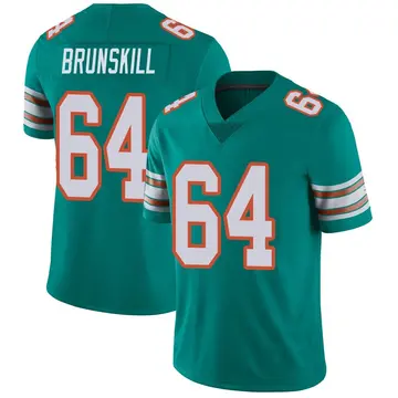 Aqua Youth Daniel Brunskill Miami Dolphins Limited Alternate Vapor Untouchable Jersey