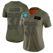 Camo Women's Myles Gaskin Miami Dolphins Limited 2019 Salute to Service Jersey