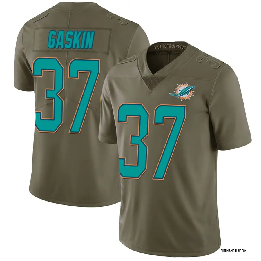 Green Youth Myles Gaskin Miami Dolphins Limited 2017 Salute to Service Jersey