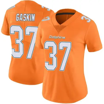 Orange Women's Myles Gaskin Miami Dolphins Limited Color Rush Jersey