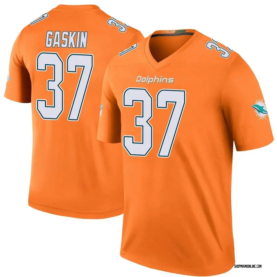 Orange Youth Myles Gaskin Miami Dolphins Legend Color Rush Jersey
