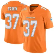 Orange Youth Myles Gaskin Miami Dolphins Limited Color Rush Jersey
